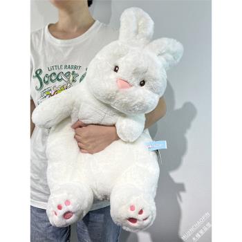 2023新年大白兔兔子毛絨玩具抱著睡覺公仔慵懶玩偶布娃娃女生禮物