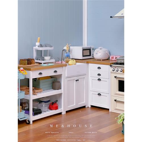 玩具】簡易版櫥柜/拆單柜  廚房家具6分微縮模型迷你擺件娃屋