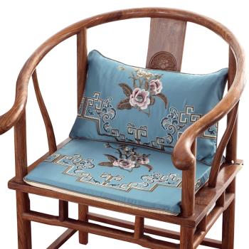 紅木沙發椅子坐墊中式家具實木圈椅墊防滑餐椅太師椅官帽茶椅墊子