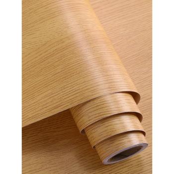 加厚黃橡木貼紙木紋自粘仿仿真桌面家具木板貼皮翻新波音軟片專用
