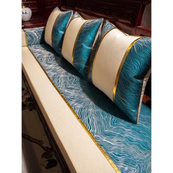 新中式紅木沙發坐墊中國風沙發墊實木家具墊子中式羅漢床墊五件套