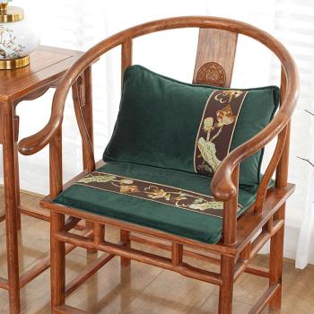 中式紅木椅子墊45D高密度海綿坐墊實木家具墊餐椅墊加厚凳子墊