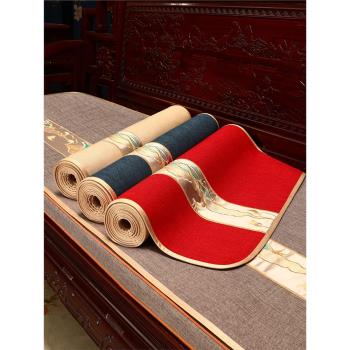 新中式沙發墊套罩紅木沙發墊實木家具套罩四季通用羅漢床墊沙發巾