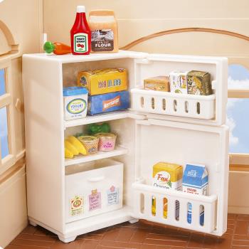 微縮食玩冰箱模型迷你小玩具家具物品飲料食物擺件娃娃屋仿真場景
