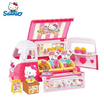 凱蒂貓玩具 女孩HelloKitty小鎮美食小車KT貓50108兒童過家家玩具