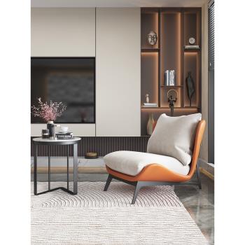 北歐單人沙發椅設計師簡約客廳單人椅輕奢休閑懶人椅家用陽臺沙發