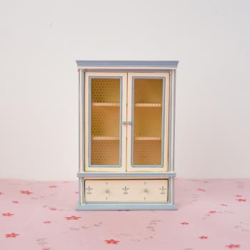 1/12dollhouse娃娃屋迷你家具模型書架柜子立柜創意拍攝擺件模型