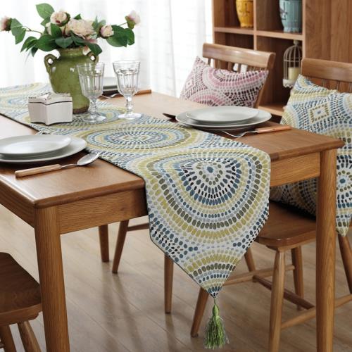 北歐餐廳桌旗餐桌布藝裝飾餐巾長條蓋布巾簡約現代客廳茶幾旗床旗