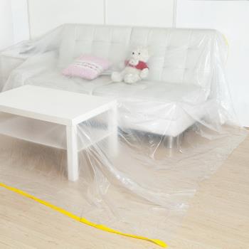 塑料薄膜蓋布沙發防塵罩全蓋全包防灰塵隔臟蓋家具的床套罩遮蓋布