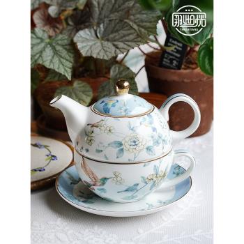 英式茶壺子母壺下午茶具一壺一杯碟高檔精致陶瓷下午茶杯套裝禮盒