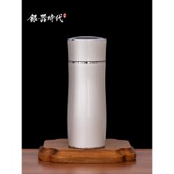 銀器時代保溫杯女簡約男士純銀999商務高顏值杯子高檔大容量水杯|保溫杯