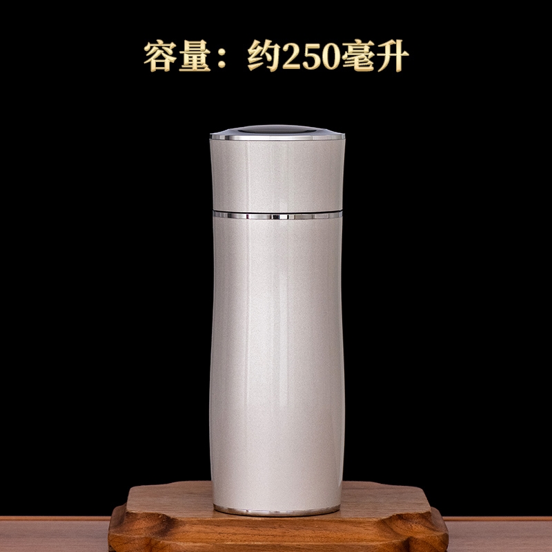 銀器時代保溫杯女簡約男士純銀999商務高顏值杯子高檔大容量水杯|保溫杯