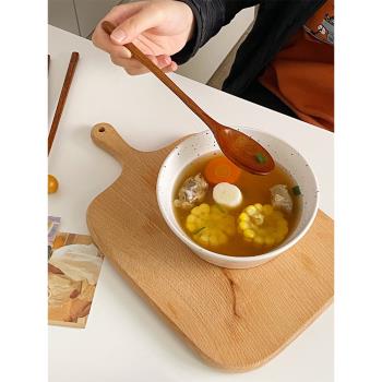 穆尼生活 ins風日式餐具套裝楠木荷木勺子筷子長柄復古韓式簡約風