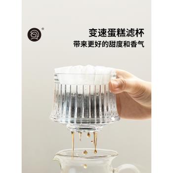 Hero變速手沖咖啡濾杯滴漏式咖啡漏斗過濾器平底滴濾濾杯蛋糕濾杯