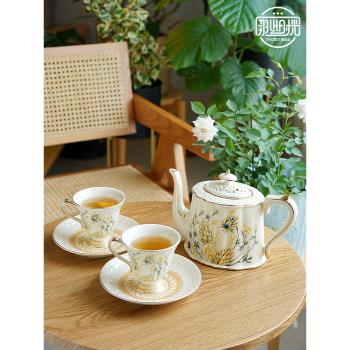 那些時光 英式茶壺歐式咖啡杯輕奢陶瓷法式下午茶具 花茶杯子套裝
