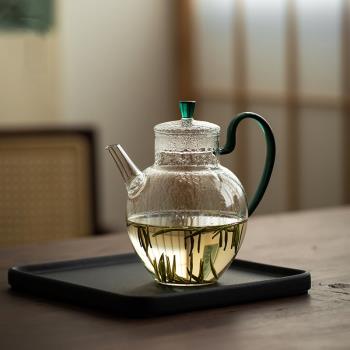 仿宋耐熱玻璃壺泡綠茶專用茶具一人小茶壺執壺家用泡茶器茶杯套裝