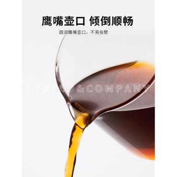 watchget手沖咖啡分享壺 公道杯玻璃滴漏濾壺耐熱藤編把手300ml