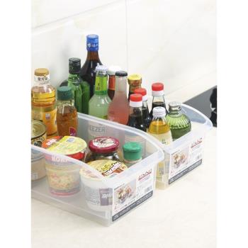 冰箱抽屜式收納盒長方行透明儲物盒食品級廚房調料整理置物儲存盒