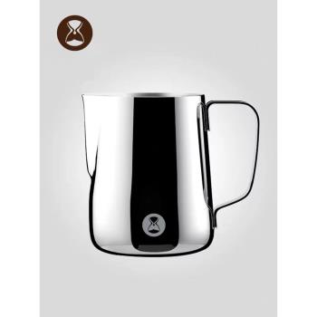 泰摩 尖嘴拉花缸加厚304不銹鋼咖啡 拉花杯 專業咖啡機奶泡杯器具