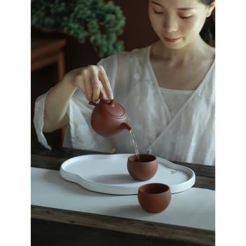 萬仟堂紫砂茶具套裝家用輕奢高檔紫砂壺中式喝茶泡茶茶具掌上明珠