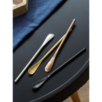 川島屋歐式不銹鋼攪拌勺創意可愛咖啡勺長柄甜品小勺子冰勺蜂蜜勺