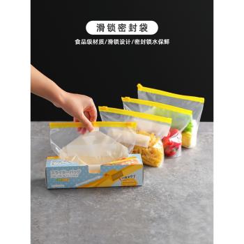 川島屋密封袋保鮮袋家用食品級冰箱收納袋冷凍專用分裝自封塑封袋