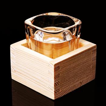 日式清酒木杯方形木盒酒具四方小木杯白酒壺水杯創意酒杯木制杯子