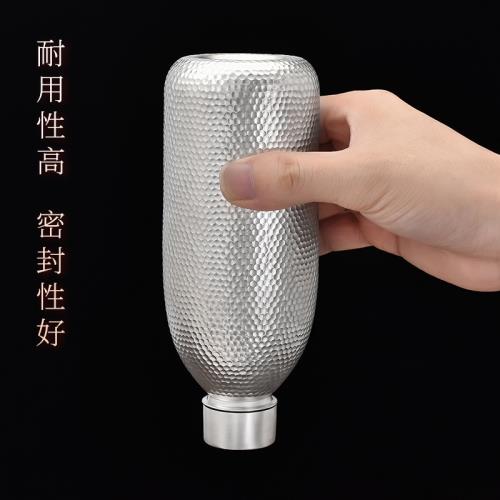 銀器時代純銀水瓶足銀999手工錘紋旅行杯多用途水杯子便攜隨手杯|隨手杯