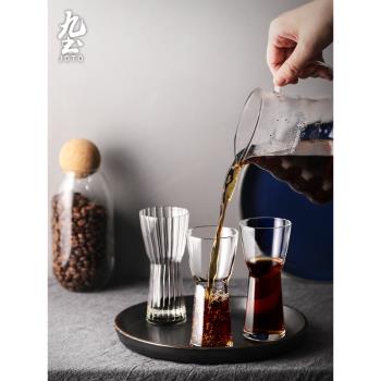 日式手工玻璃杯小茶杯單杯家用咖啡杯子主人杯單約功夫茶具品茗杯
