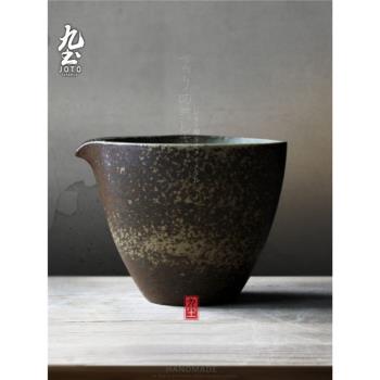 九土手工日式窯變杯子復古陶瓷