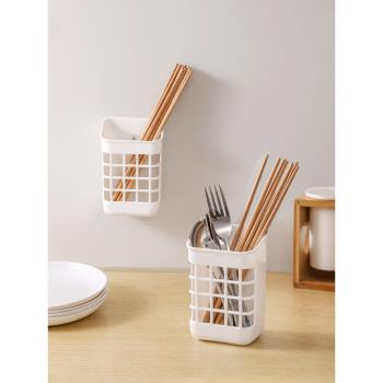 筷子簍筷子筒壁掛式筷子勺子收納盒掛墻筷籠收納筷子廚房置物架