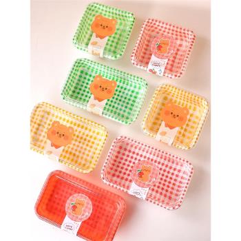 一次性餐盒壽司打包盒春游野餐盒子便當飯食物網紅戶外賣水果塑料