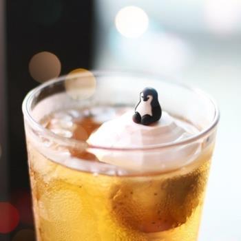 韓國mikeep企鵝北極熊可愛不銹鋼茶漏茶杯伴侶創意冬季泡茶器茶濾