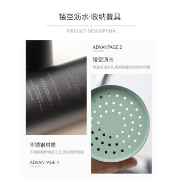 加點樂創意原創不銹鋼筷子筒 廚房餐具瀝水收納筒 筷子籠餐具籠架