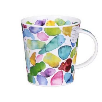 英國進口現貨DUNOON骨瓷杯水彩320m馬克杯咖啡杯創意陶瓷水杯清新