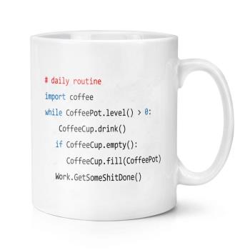 Python Program Software Developer 程序員代碼 陶瓷馬克杯杯