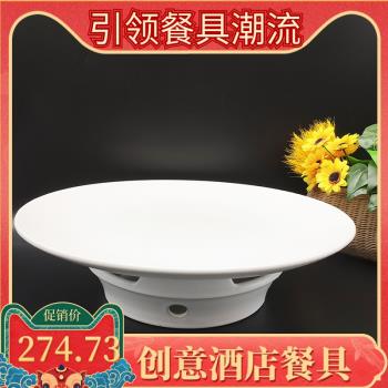 創意餐廳超大砂煲明爐淺盤酒精加熱爐酒店飯店餐具龍蝦魚頭大盤雞