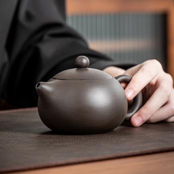 紫砂壺功夫茶具家用泡茶器中式復古單個茶壺辦公沖茶器陶瓷西施壺
