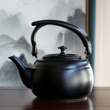 黑色古典不銹鋼少兒玻璃陶瓷茶壺