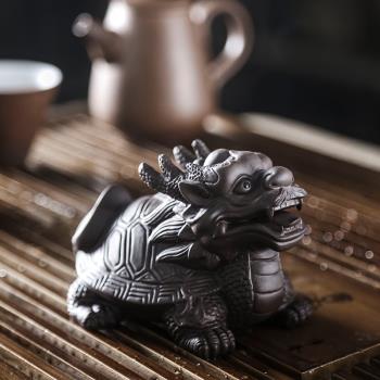 龍龜貔貅三足金蟾麒麟紫砂茶寵
