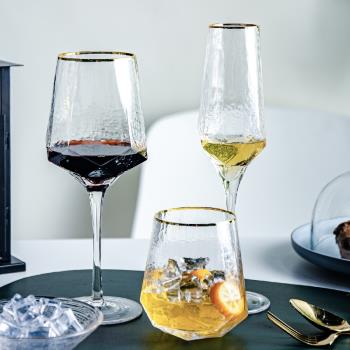 歐式家用透明香檳杯葡萄酒玻璃