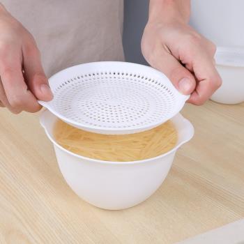 SANADA日本進口家用洗菜籃小號水果盤洗蔬菜瀝水籃篩洗菜塑膠籃子