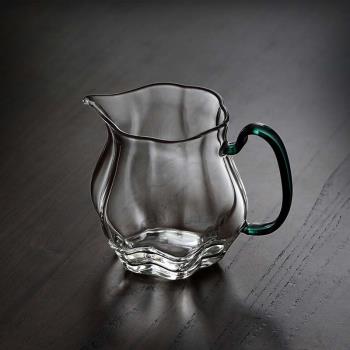玻璃單個高端日式加厚茶濾公道杯