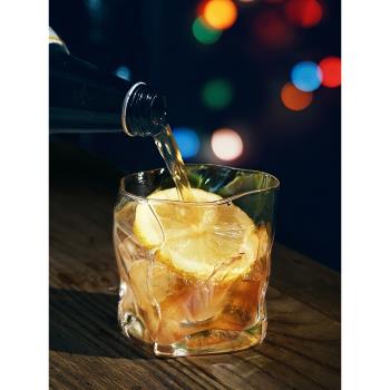 復古威士忌酒杯水晶玻璃杯水杯啤酒杯酒吧專用創意個性杯子洋酒杯
