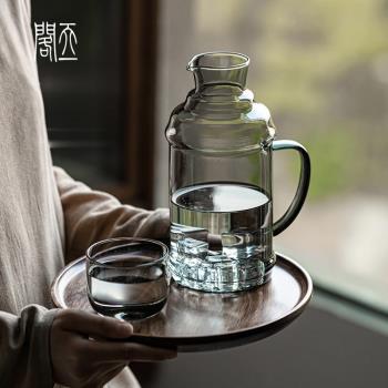 天一閣丨復古玻璃冷水壺耐高溫家用大容量涼白開扎壺果汁花茶壺
