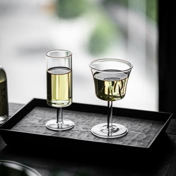 日式手作 耐熱加厚玻璃猴魁專用杯 透明玻璃綠茶杯聞香杯功夫茶具