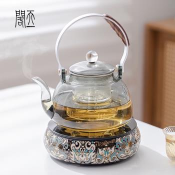 天一閣丨玻璃煮茶壺耐高溫電陶爐家用提梁壺泡茶燒水壺茶具套裝