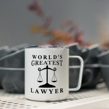 風騷律師最棒的律師不銹鋼保溫咖啡杯馬克杯子帶蓋法律禮物男女