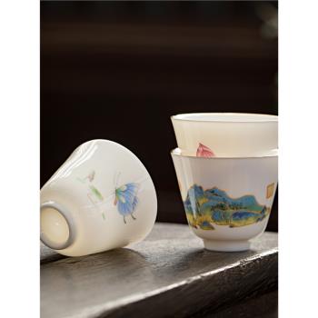 中式復古風個人品茗杯客廳陶瓷