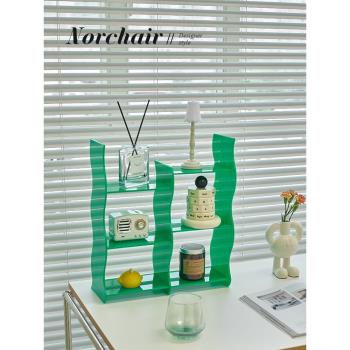 NORCHAIR北歐亞克力置物架家用小戶型簡約創意透明杯架網紅收納架